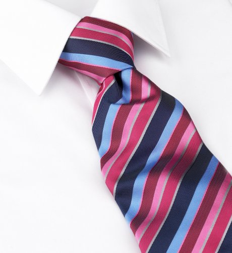 Woven Silk Multi Stripe Tie