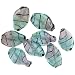 Twisted Leaf Shaped Blue/pink Murano Glass title=