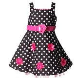 Toddler Little Girls Clothes PINK FLOWER Dress BONNIE JEAN Girl 2T-16
