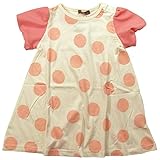 《H28年夏物》 nico hrat(ニコフラート) 製品洗い加工済み CR天竺ドット柄半袖Tシャツ 110cm/PK NO.B-260834