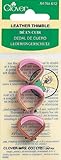 Clover Leather Thimble Set, 3