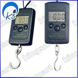 Digital Hanging/Fishing/Luggage Scale with Measuring Tape 88LB