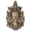 Buddha Head Statue Brass Figurine 7.5 x 11.5 inches (tarab001)