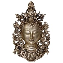 Statue Tara Buddha Mask Religious Gifts and Collectibles Brass 7.5 x 11.5 inches (tarab001)