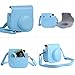 Katia 9 in 1 Instax Mini 9/ 8+ /8 Camera Accessories Bundles Set for Fujifilm Instant Film Camera (Camera Case/ Albums/ Close Up Lens/ Filter/ Sticker/ Frame/ Strap) - Blue