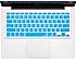 Kuzy - AQUA BLUE Keyboard Cover Silicone Skin for MacBook Pro 13" 15" 17" (with or w/out Retina Display) iMac and MacBook Air 13" - Aqua Blue