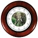 African Elephant Wooden Wall Clock by WatchBuddy Timepieces (Cherry Wood Frame)