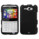 HTC Status / Chacha Rubberized Hard Case - Black