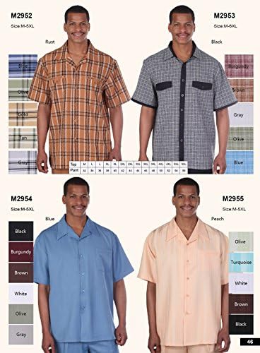 Milano Moda Men's Premier Cotton Fabric Shirt-Pant Sets HLM2954 New York Brand
