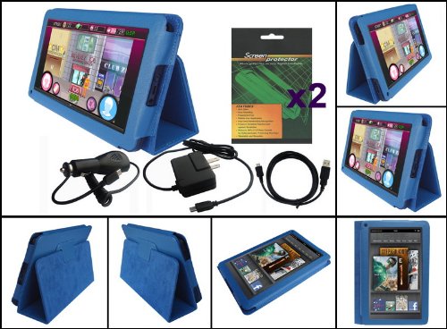 iShoppingdeals - 5 Item Bundle Accessories Pack for Amazon Kindle Fire 7-Inch Tablet WiFi