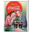 Coca-Cola Tin Sign : Coke Young Couple