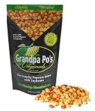 Grandpa Po's Originals, Slightly Unsalted Crunchy Organic Popcorn Snack with Soybeans, 5 Ounce  Bags (Pack of 12)