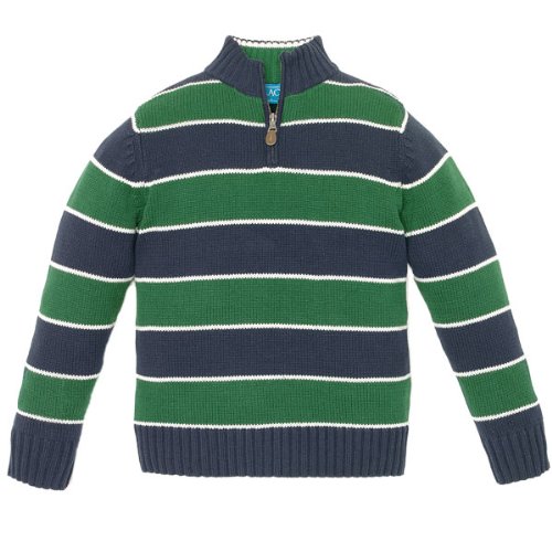 zip-neck sweater
