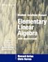 Elementary Linear Algebra with Applications, Student Solutions Manual