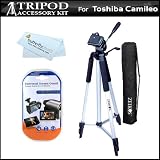 Buy 57 Camera  Camcorder Tripod w  Carrying Case For Toshiba Camileo X100 Camileo H30... by Butterfly