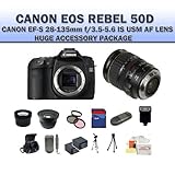 Canon EOS 50d 15.1mp SLR Digital Camera (Includes Manufacturer's Supplied Accessories) with 28-135mm USM Autofocus Lens + SSE Huge 8Gb, Lens & Tripod Accessory Package