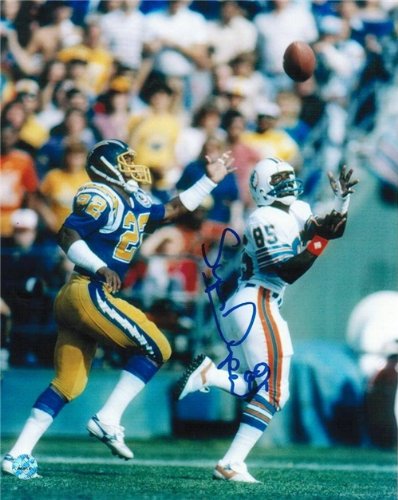 Mark ''Super'' Duper Autographed/Hand Signed Miami Dolphins 8x10 Photo