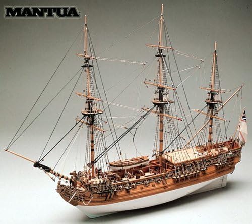 Sailing ship model kit Royal Caroline (60 minutes of sailing ship modeling introductory DVD, and with Japanese translation)