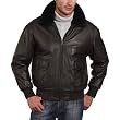 Landing Leathers Navy Men's G-1 Goatskin Leather Flight Bomber Jacket
