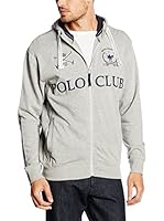 Vinson Polo Club Sudadera con Cierre Caleb (Gris Jaspeado)