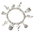 Handbags & Shoes Theme Stretch Charm Bracelet Fashion Jewelry