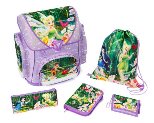 Undercover FA12825 - Schulranzen Set 5-teilig, Disney Tinker Bell