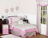 Pink and Lime Juliet Girls Childrens & Teen Bedding 4pc Twin Set