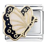 April Diamond Color Butterfly Birthstone Insect Animal Italian Charm