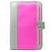 Magenta Pink Executive Book-Style Leather Portfolio Jacket Case Cover for Barnes & Noble Nook Tablet and Nook Color e-Reader (Many Colors and Designs Available)