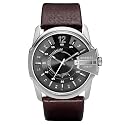 Diesel DZ1206 Gents Grey Dial Brown Leather Strap Watch