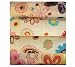 Floral Burlap Sheet (Prima Marketing)