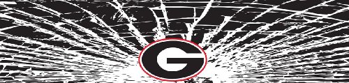 Georgia Bulldogs Shattered Auto Visor Decal