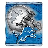 NFL Detroit Lions 50-Inch-by-60-Inch Raschel Plush Throw "Tonal" Design