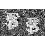 LogoArt Florida State Seminoles Sterling Silver Team Font 1/2 Post Earrings