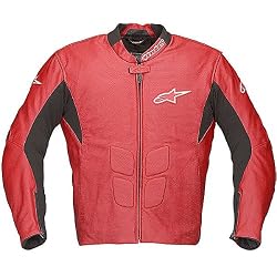 Alpinestars SP-1 Perforated Men's Leather Street Motorcycle Jacket - Red