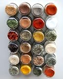 Organic Spice Kit for your Fridge (24 Magnetic ROUND Jars FILLED with Everyday Organic and Ethical Spices)