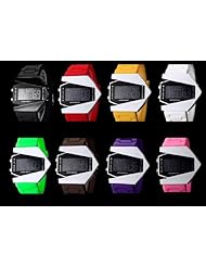 Youyoupifa Black Airplane Shape Metal Case LED Digital Sport Watch (Black)