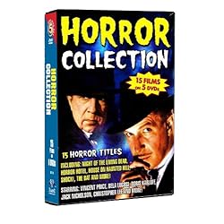 Horror Collection-15 films: Night of The Living Dead, Horror Hotel, House on Haunted Hill, Shock!, The Bat