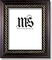 Frame for Picture Photo Diploma or Poster, Solid Wood, Mahogany & Gold, style #615