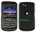 New Premium High Quality Design for BLACKBERRY 9630 Tour Cell Phone Crystal Bubber Snap On Hard Cover Protector Case (Black)
