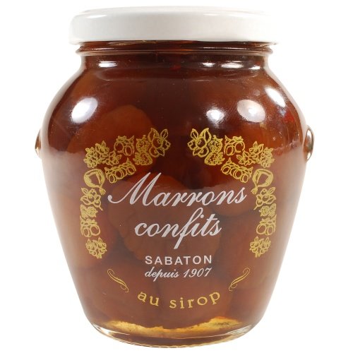Candied Chestnuts in Heavy Syrup - Marrons Confits - 1 x 14 oz by Gourmet Food Store