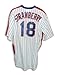 Darryl Strawberry Autographed/Hand Signed New York Mets White Pinstripe Majestic Jersey