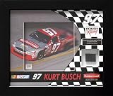 Kurt Busch Framed Photo with Race Used Tire