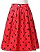 Retro Pleated Polka Dots Bubble Skirt High Waist Size L CL6294-1