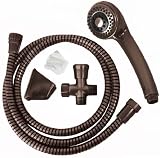 Antique Bronze Hand Held Massage Wall Shower+Diverter