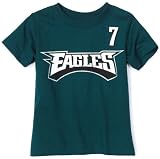 NFL Boys' Philadelphia Eagles Michael Vick 8-20 Name & Number Tee Shirt (Green, Large)