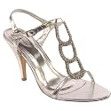 Womens Three Hoop Simulated Diamond Sandals