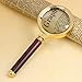Neon 5X 60MM Handheld Magnifier with Wooden Handle and Glass Lens Loupe for Reading Repairing Jewelry Inspection