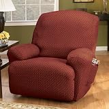 Stretch Sullivan Recliner T-Cushion Slipcover Color: Brown ~ Sure-Fit
