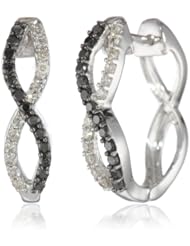 10k White Gold 1/2cttw, H-I Color, I1-I2 Clarity, Diamond Earrings